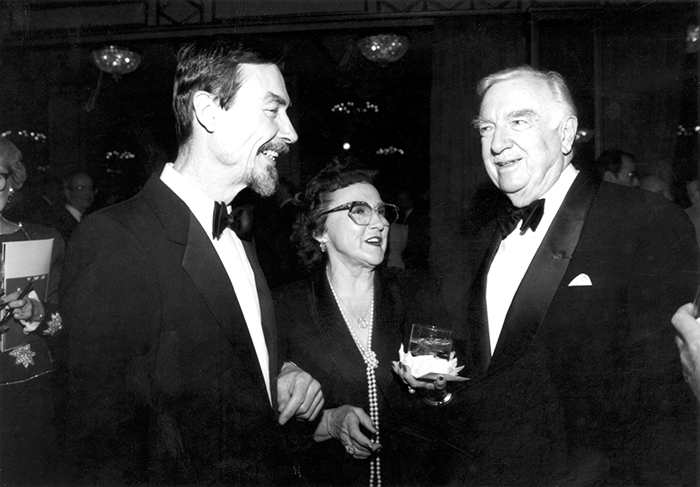 Carver with Walter Cronkite